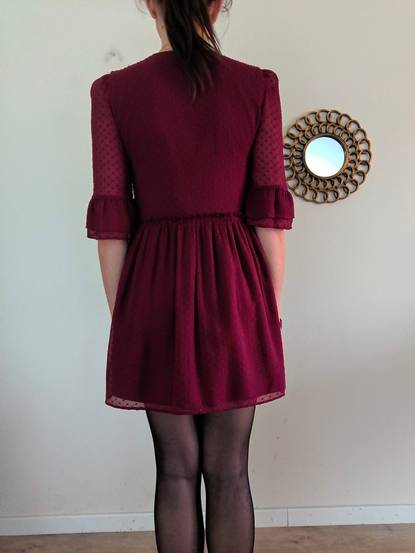 Abito ricamato Zara tg S