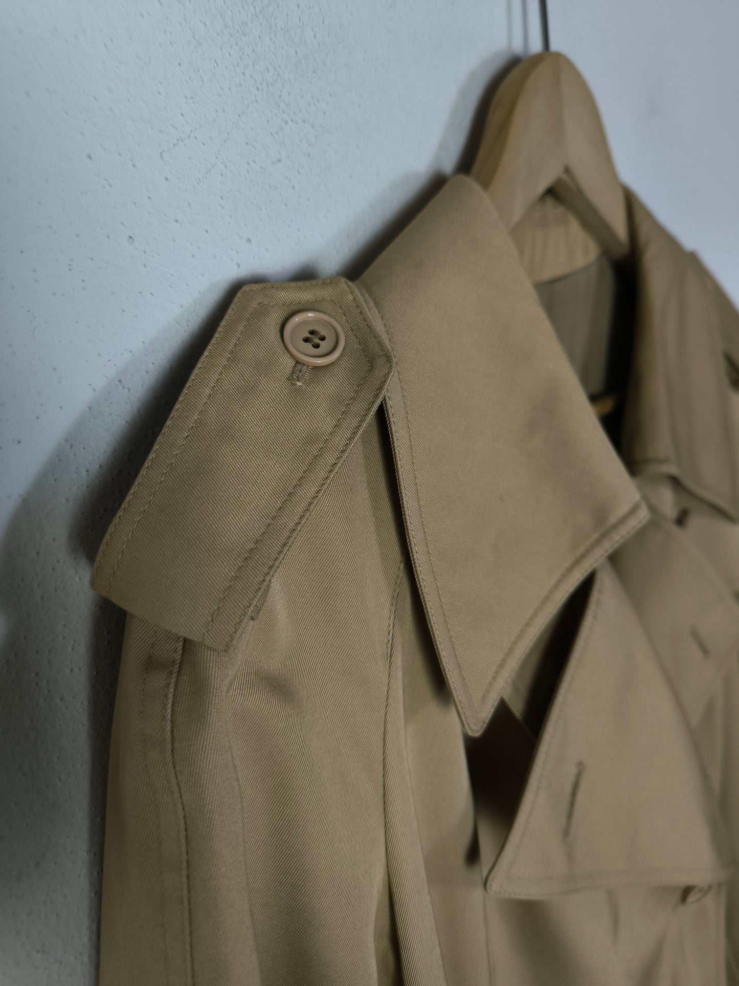 Trench impermeabile vintage sabbia tg M