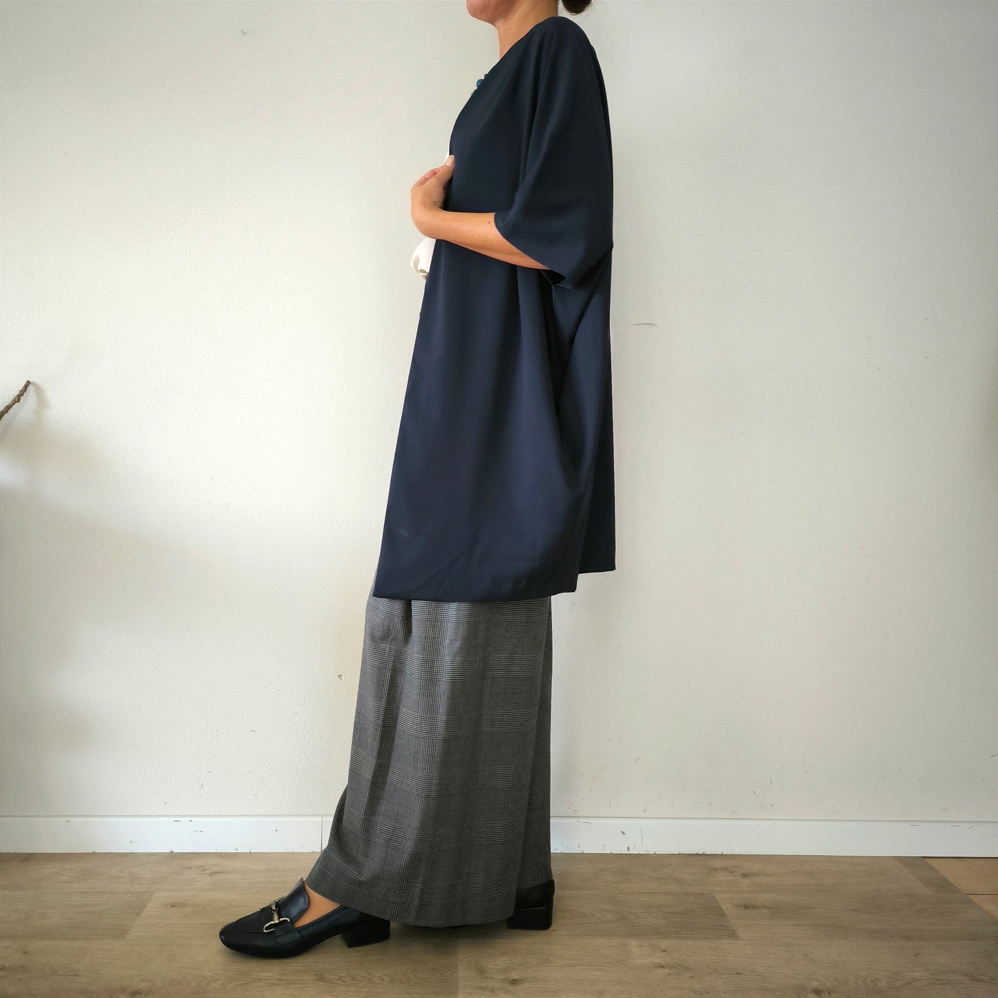 Soprabito kimono blu navy Tg Unica