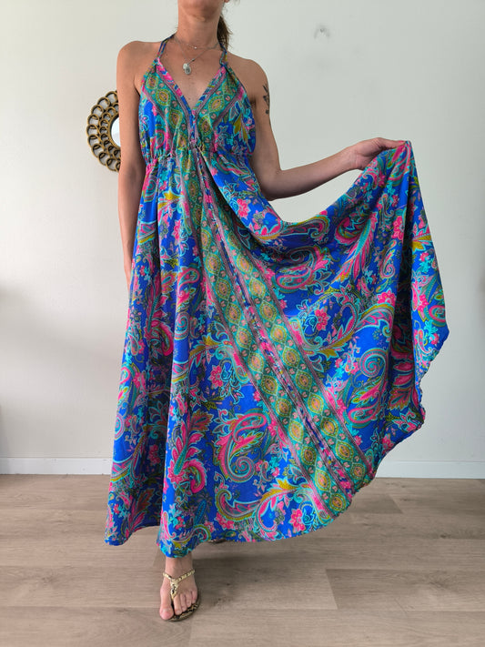 Abito Boho in misto seta tg U