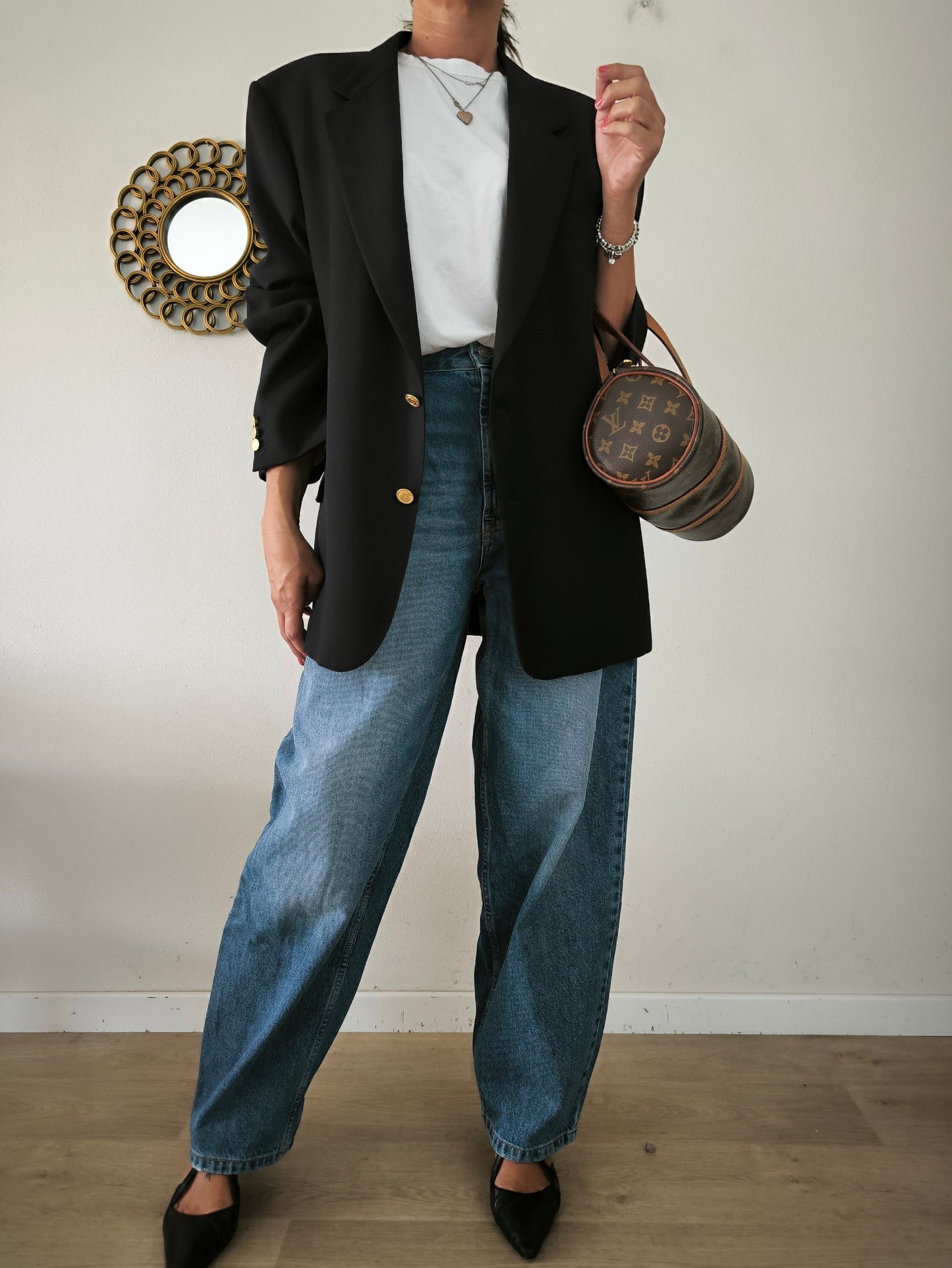 Blazer Valentino nero in pura lana vergine