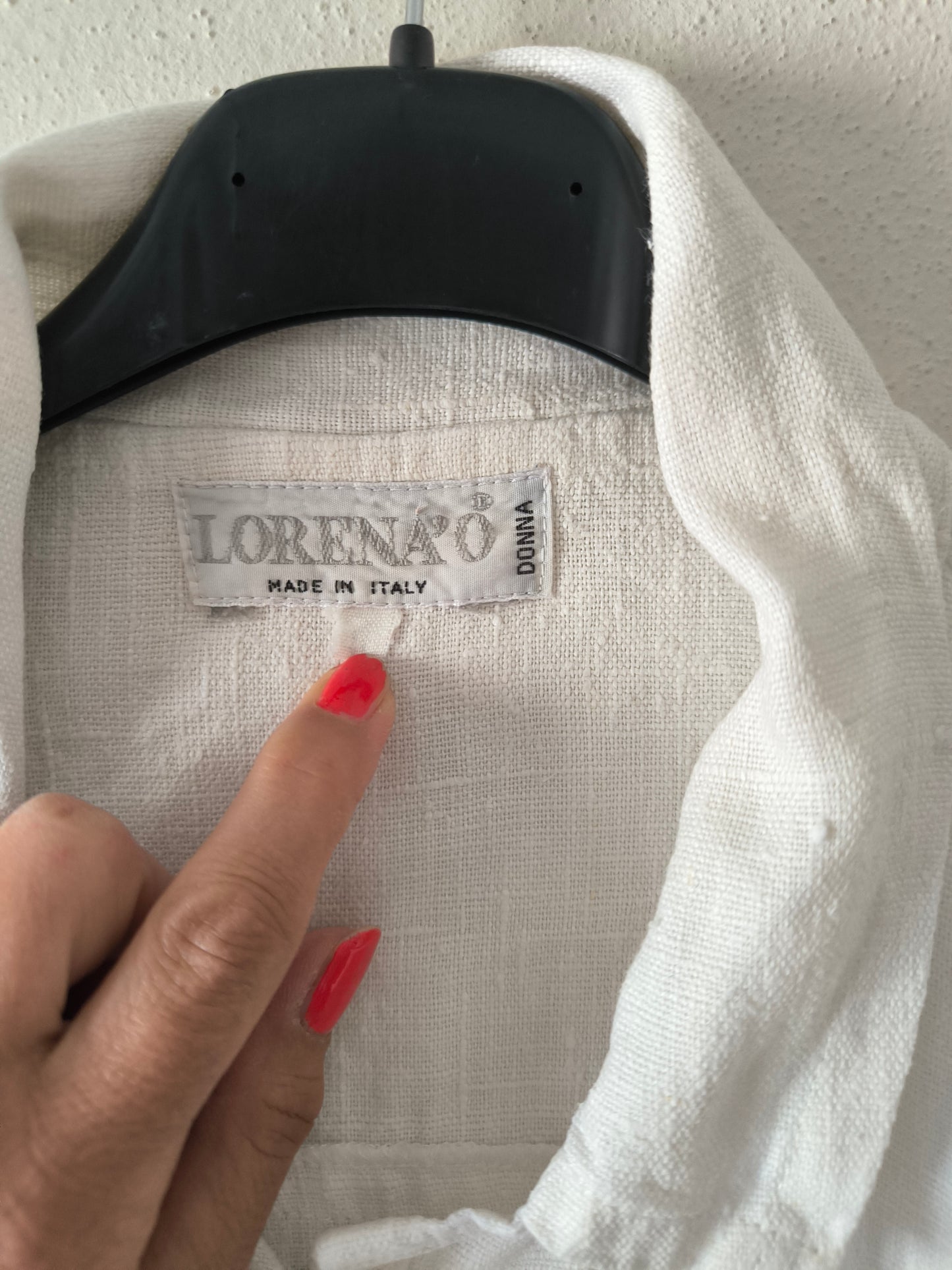 Giacca in lino bianca