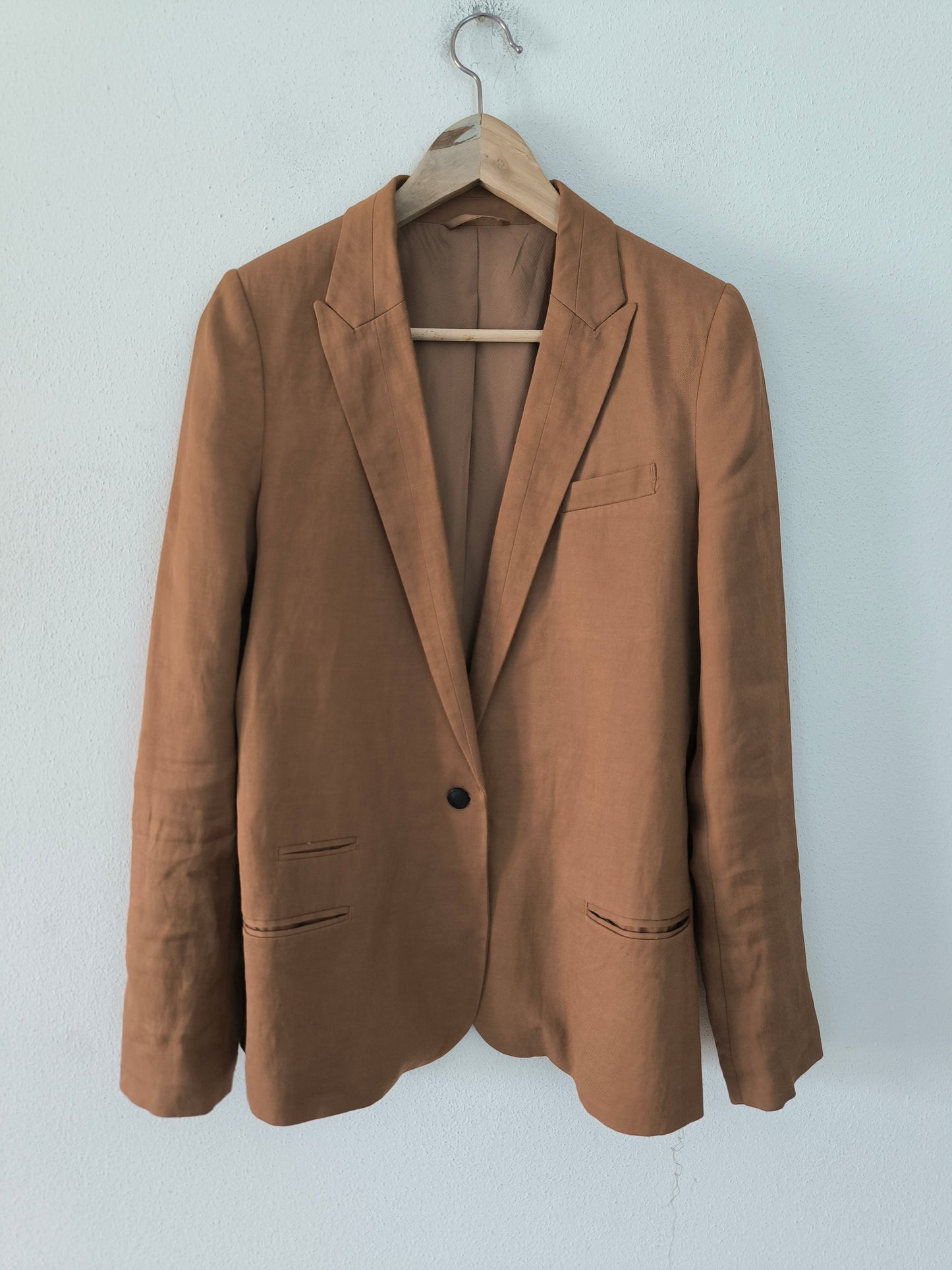 Blazer leggero in viscosa e lino