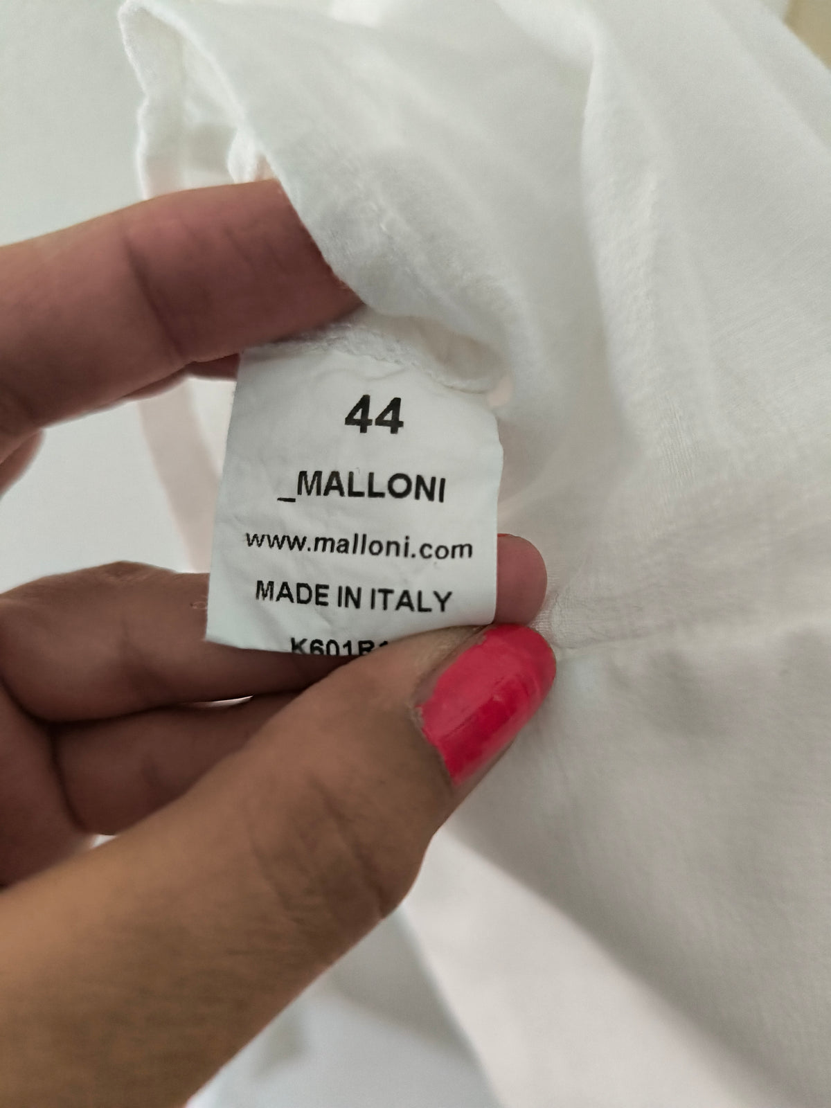 Giacca camicia Malloni in cotone bianco
