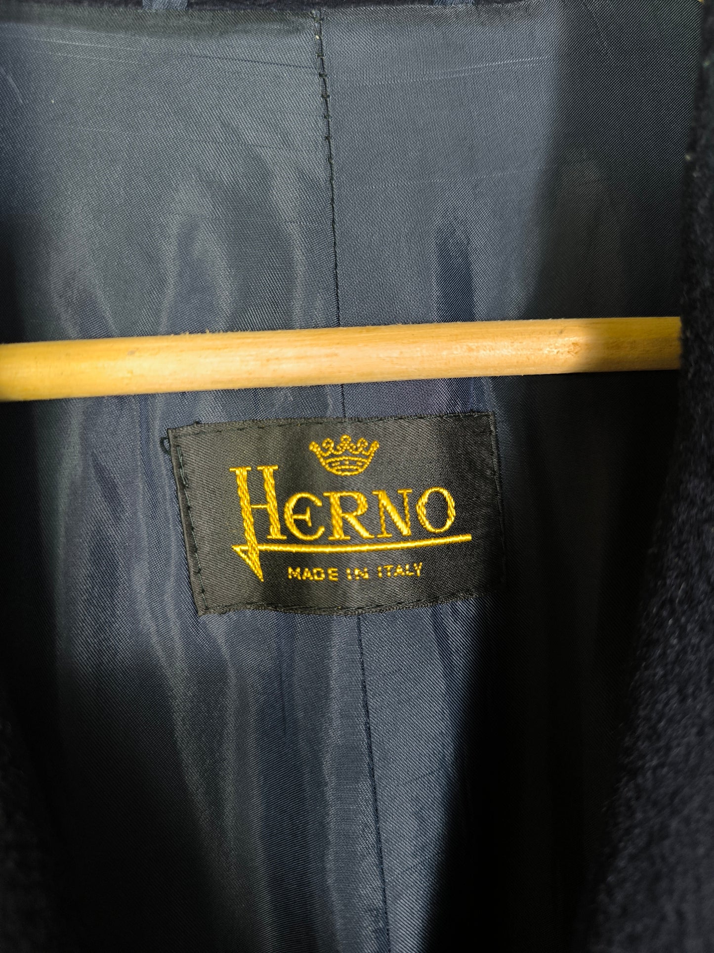 Herno cappotto lana e cashmere blu