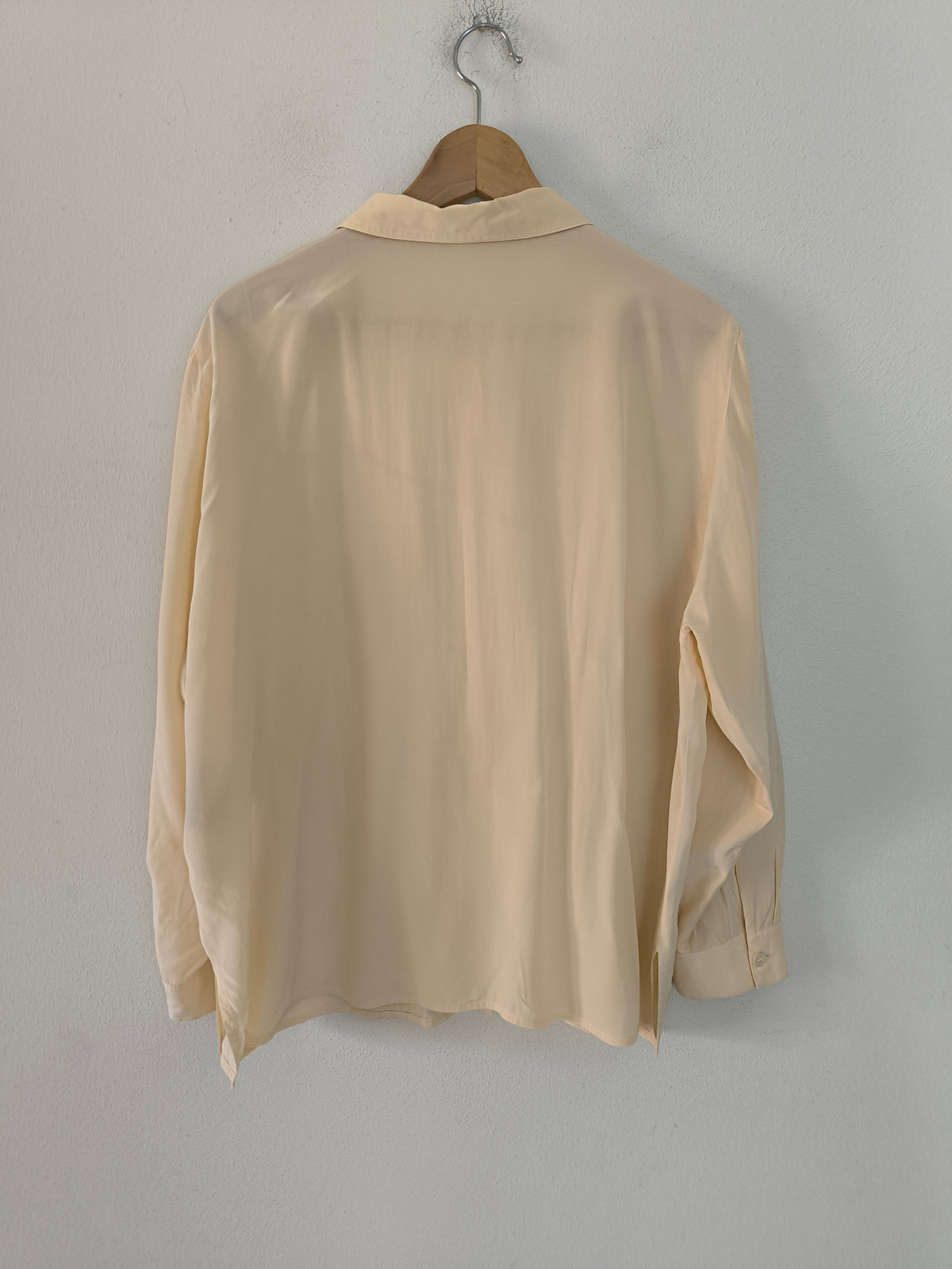 Camicia pura seta panna