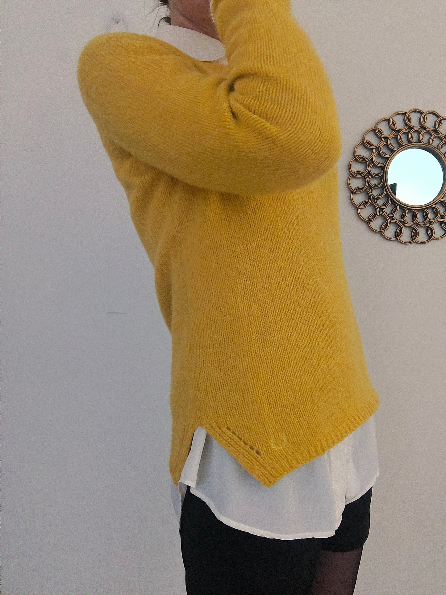 Fred Perry maglioncino senape tg M