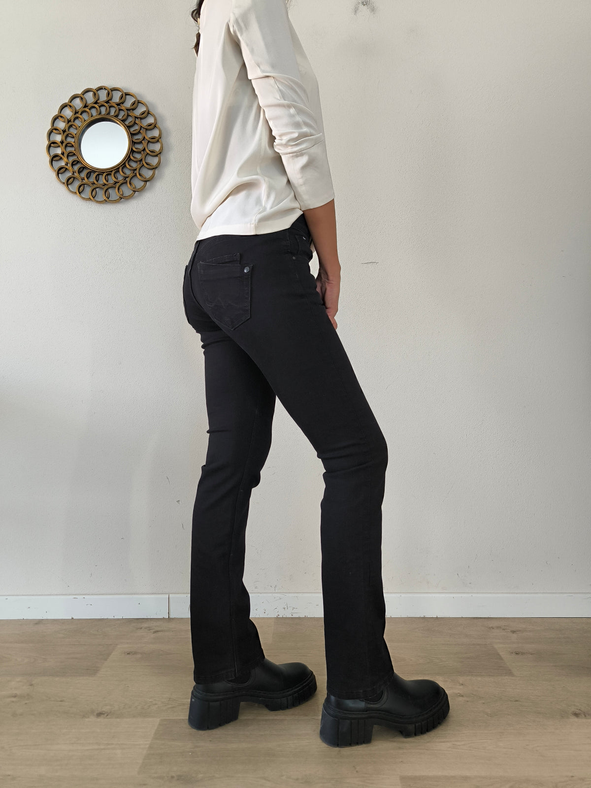 Pantalone in denim Jeans Pepe Jeans London nero Saturn