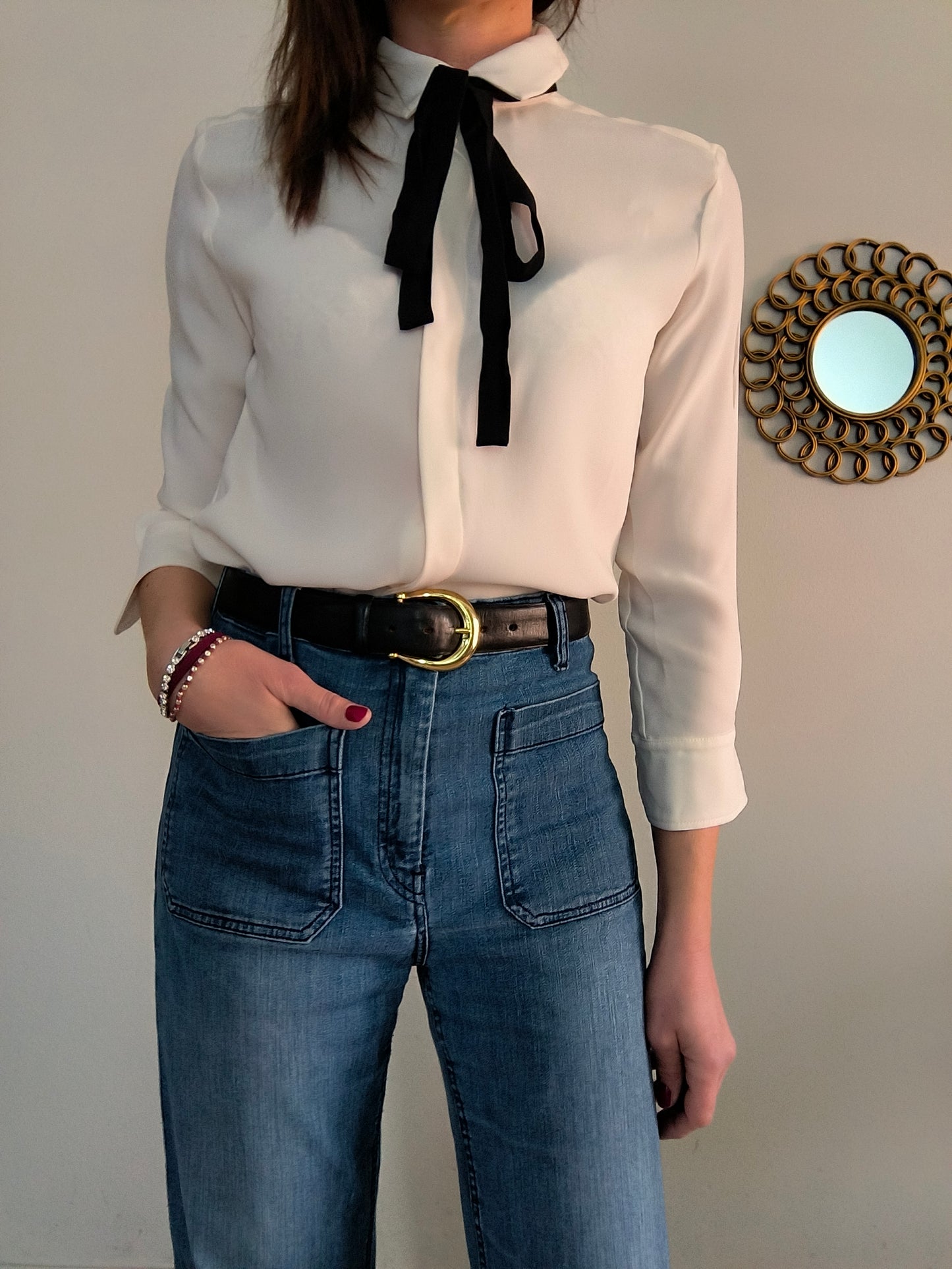 SportMax camicetta panna