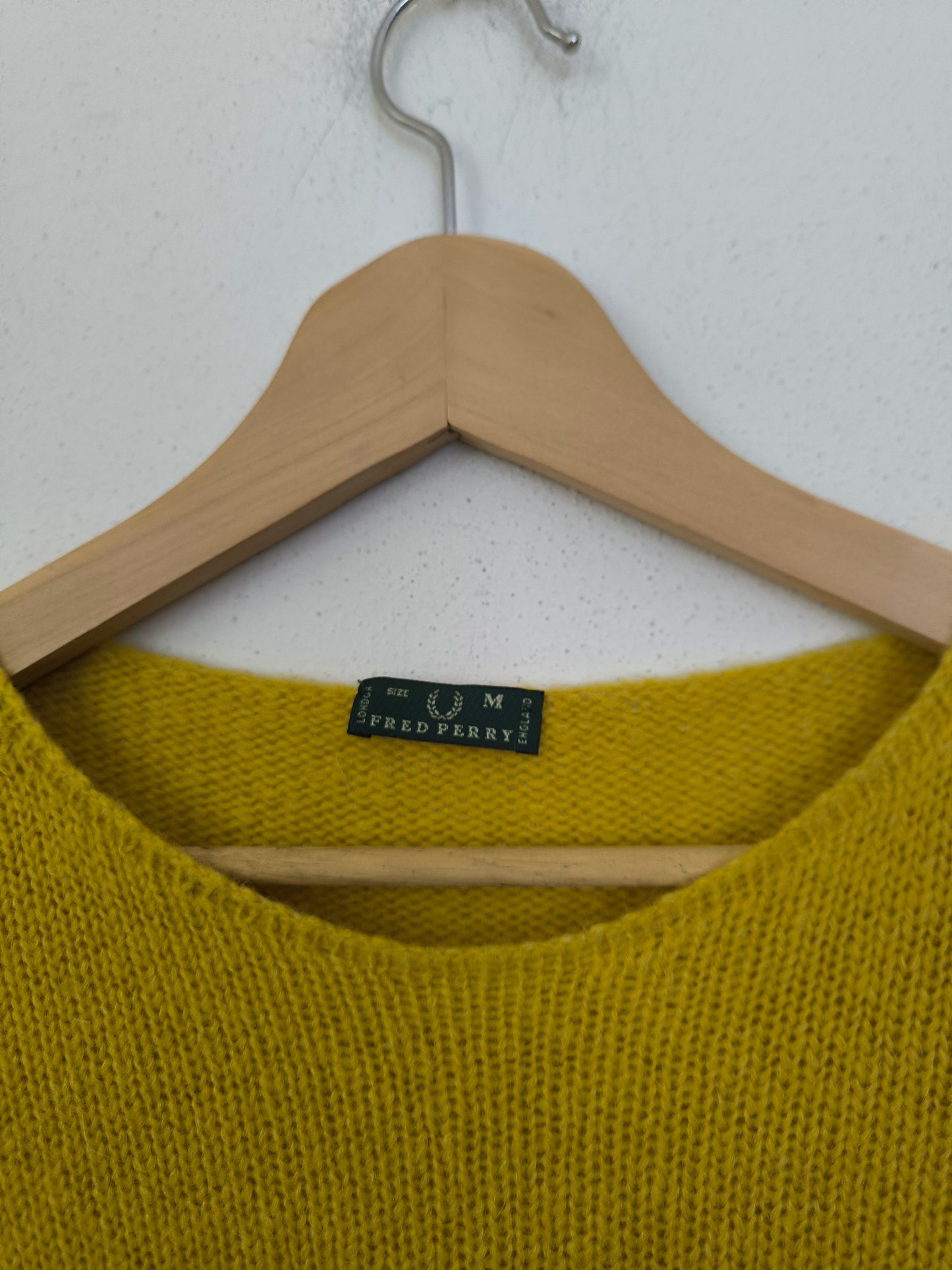 Fred Perry maglioncino senape tg M