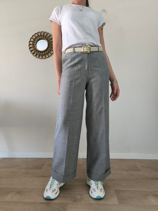 Pantalone ampio grigio chiaro