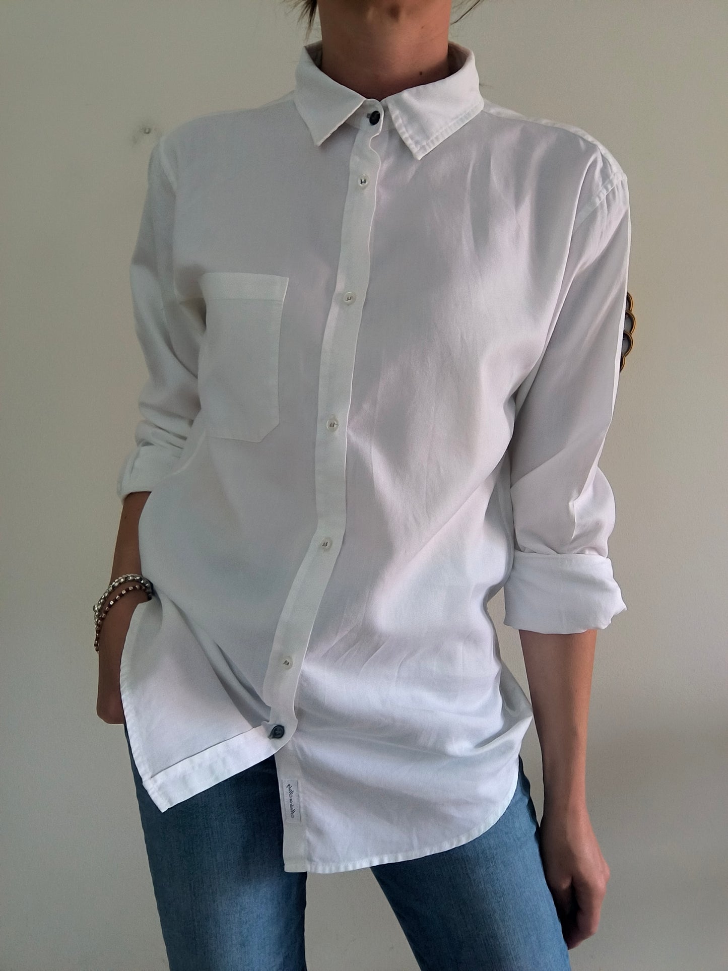 Camicia cotone bianco Blocco 11