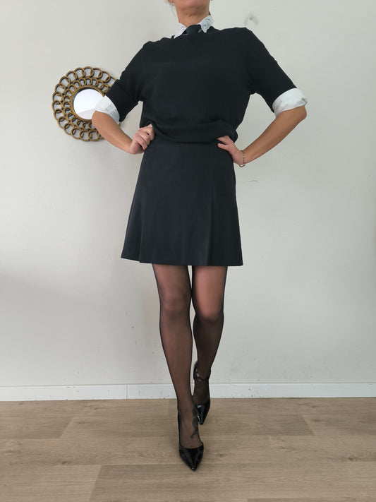 Gonna sartoriale Vintage in lana tg S