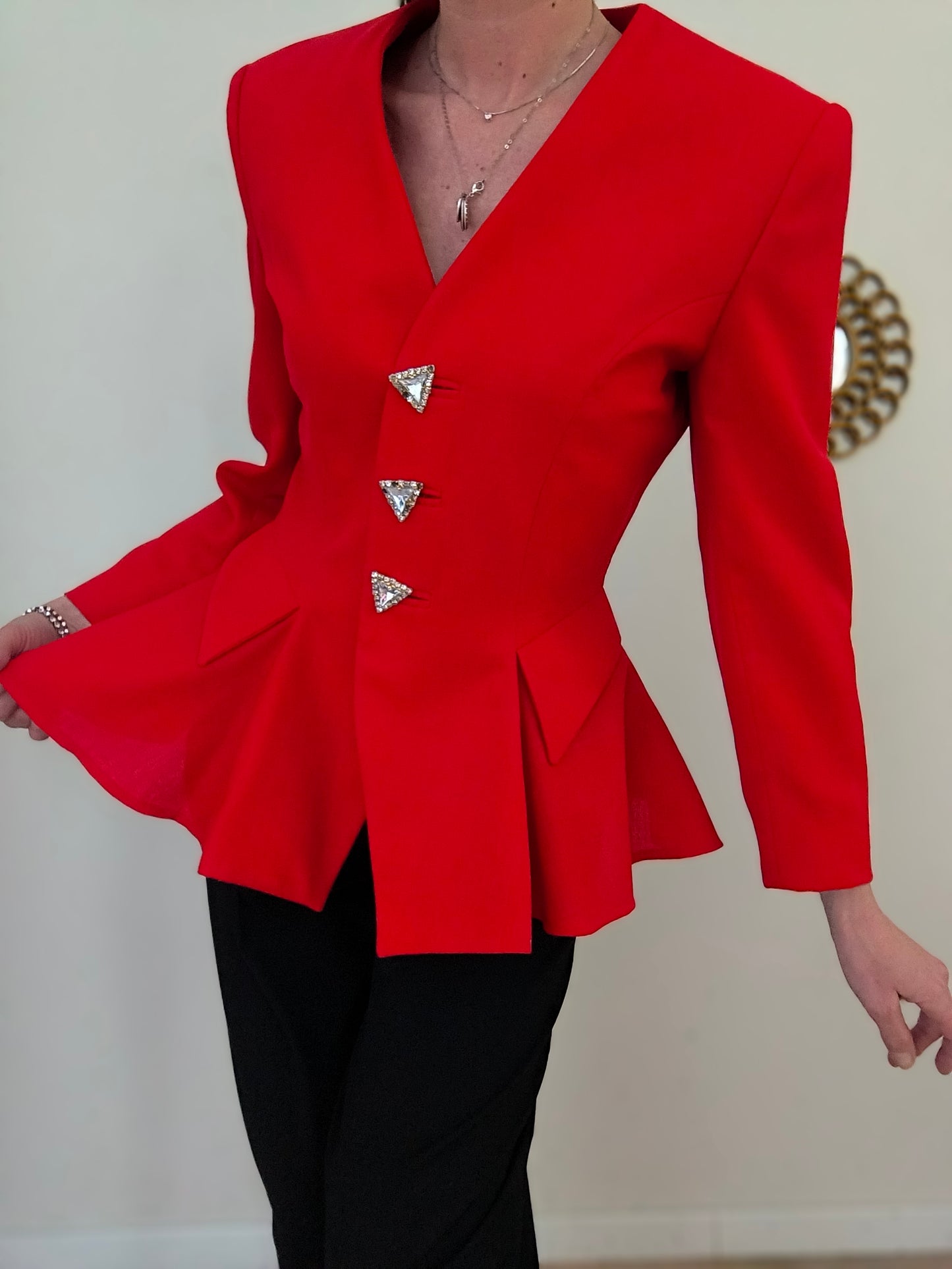 Blazer Marina Babini rosso tg 42