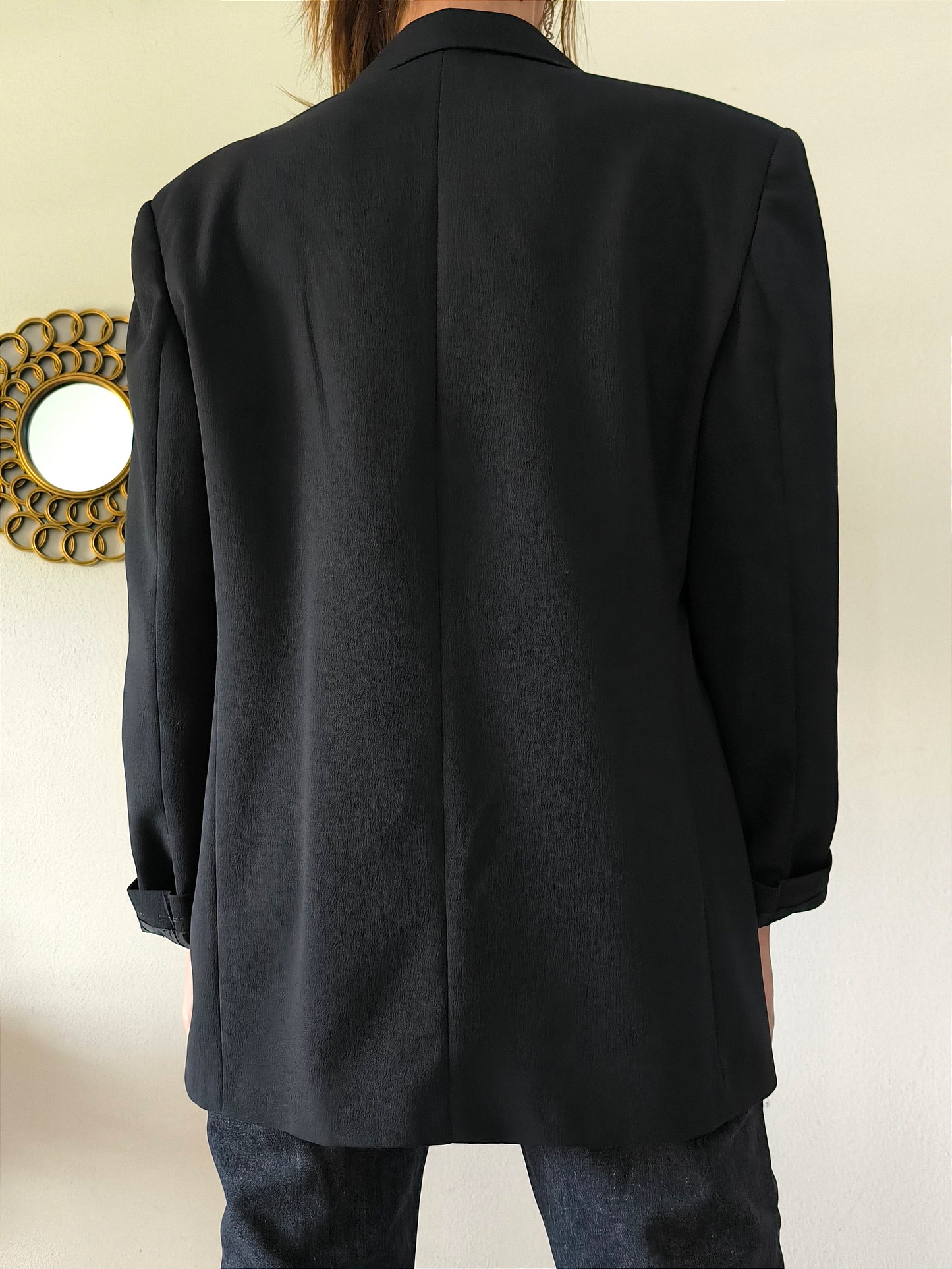 Blazer nero minimal tg U/48