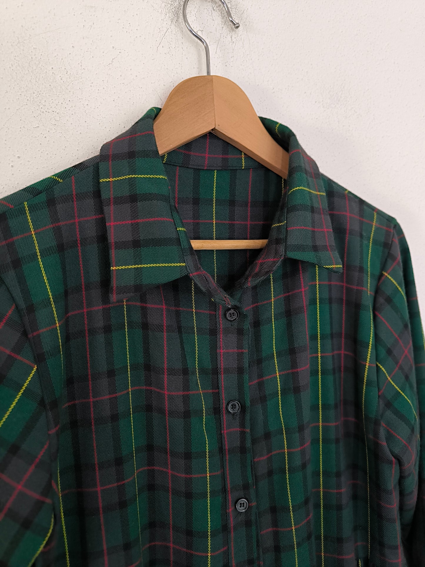 Abito chemisier in tartan tg U