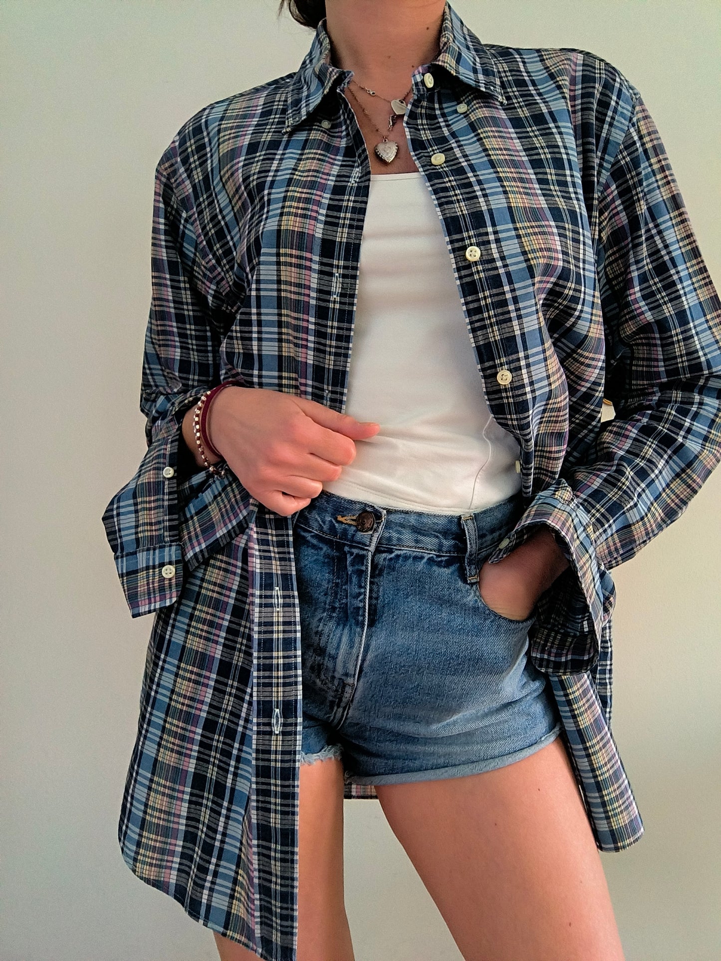 Camicia check Polo Ralph Lauren azzurra