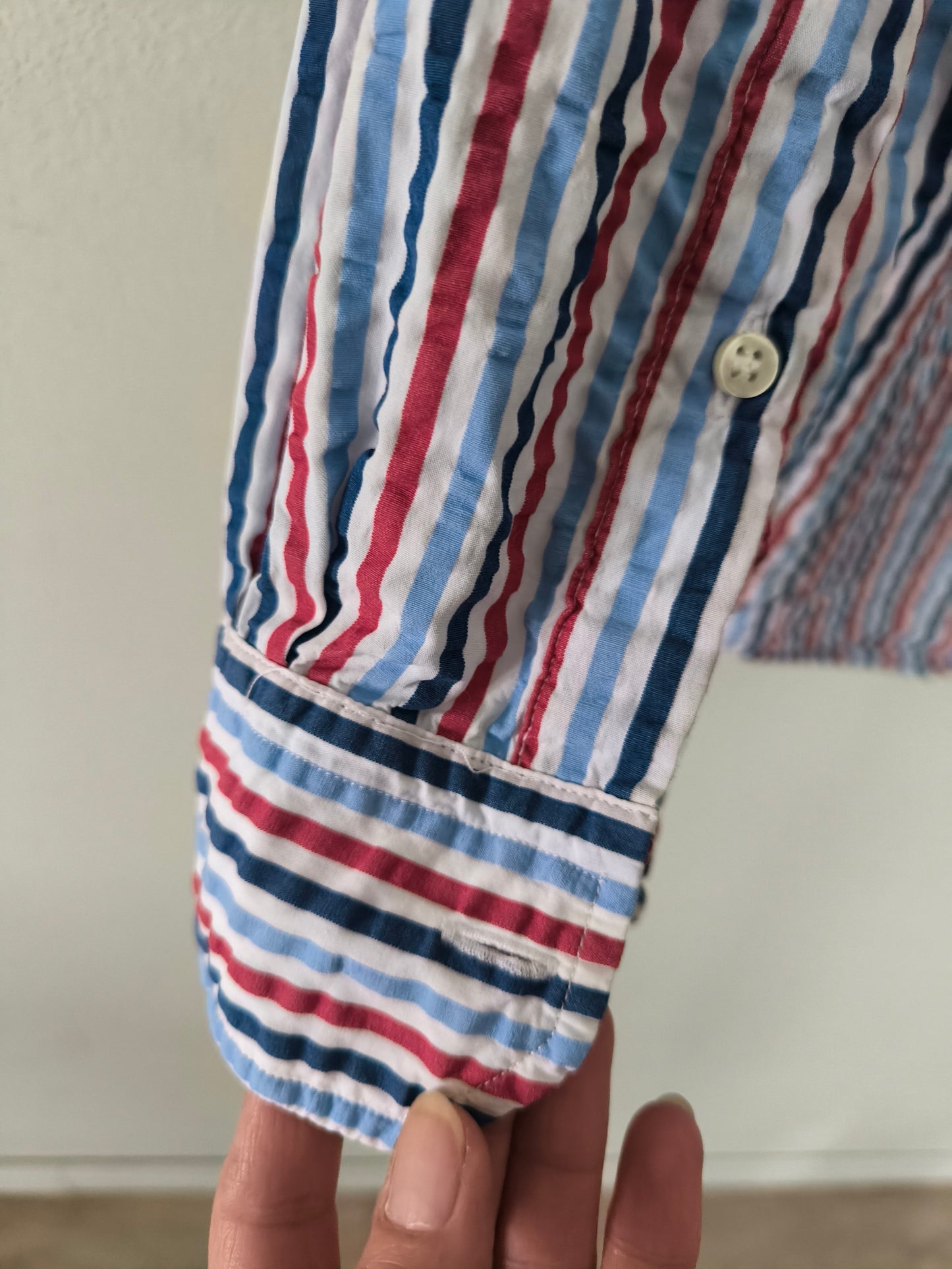 Camicia rigata Bianchi