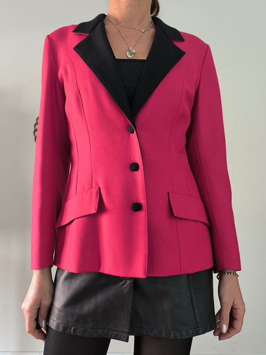Blazer vintage sartoriale rosa