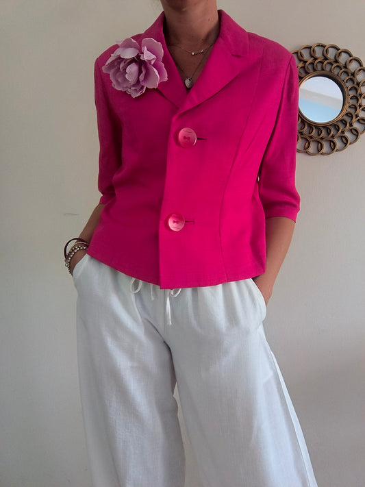 Blazer anni 60 fucsia