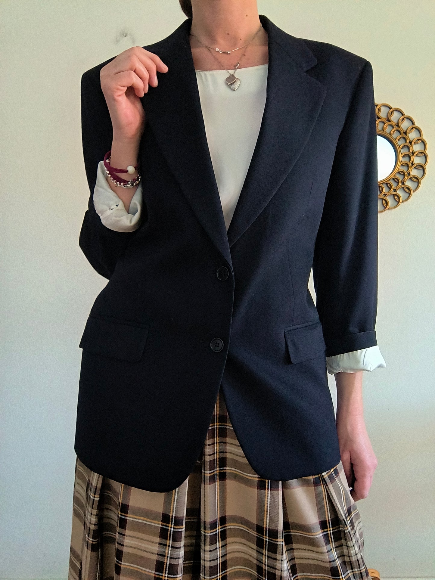 Blazer blu notte pura lana di Lessona tg 46