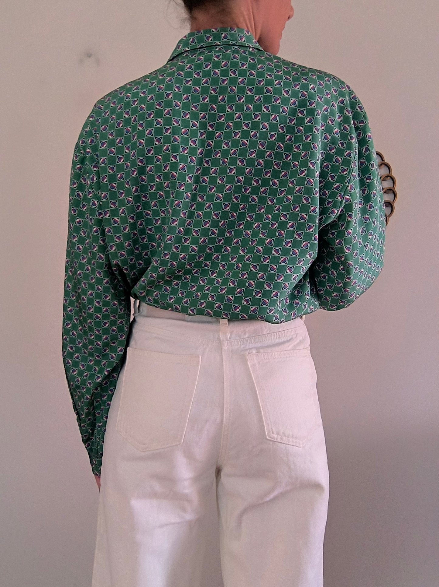 Camicetta vintage verde One size