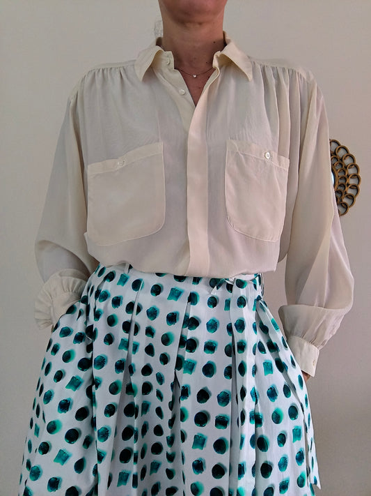 Camicetta vintage pura seta
