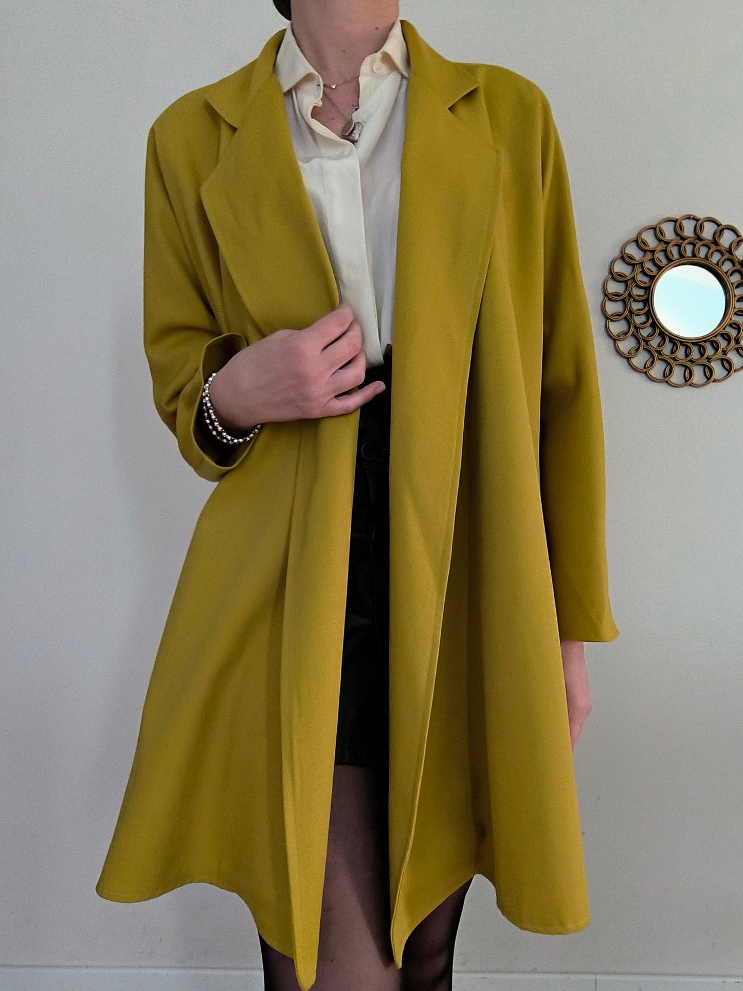 Spolverino vintage in lana Tg U