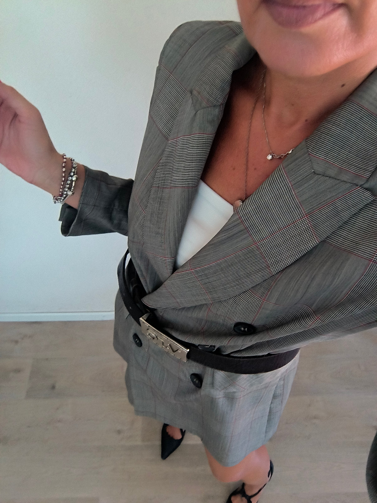 Blazer doppiopetto in Principe di Galles Max Mara
