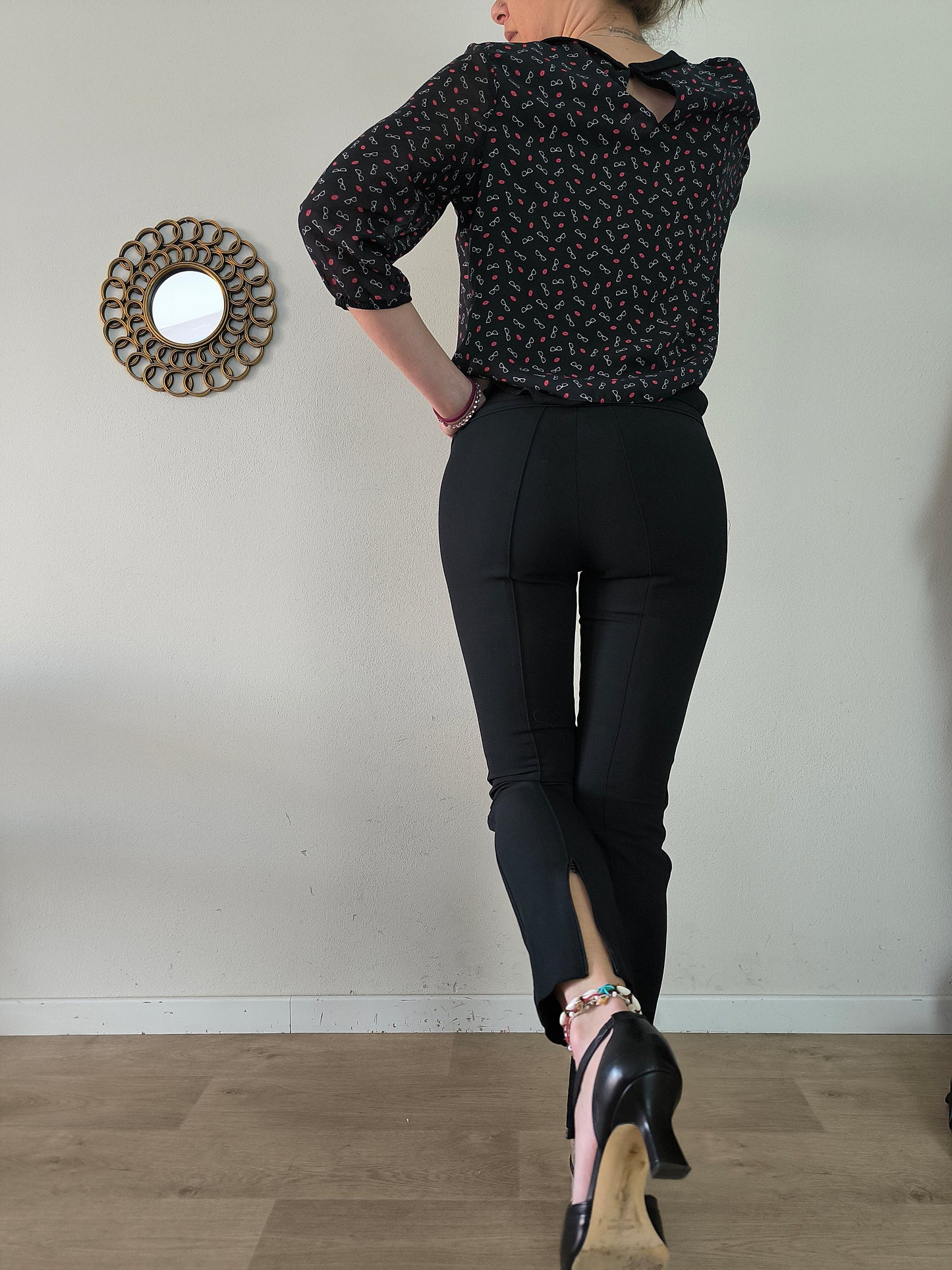 Pantalone SportMax nero tg 42