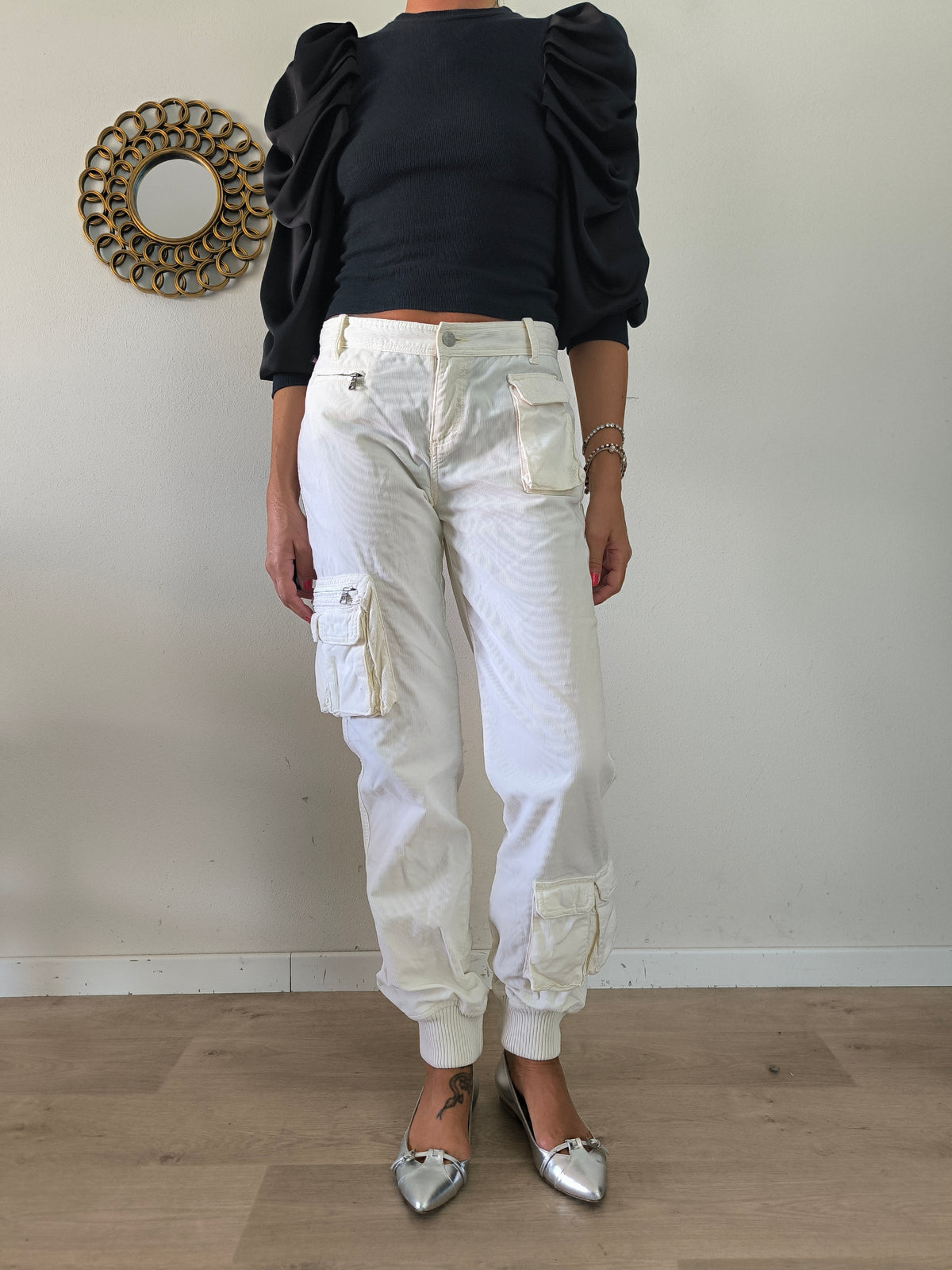 Pantalone panna Polo Ralph Lauren in velluto a coste