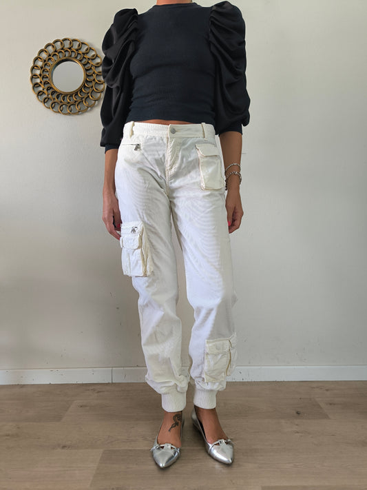 Pantalone panna Polo Ralph Lauren in velluto a coste