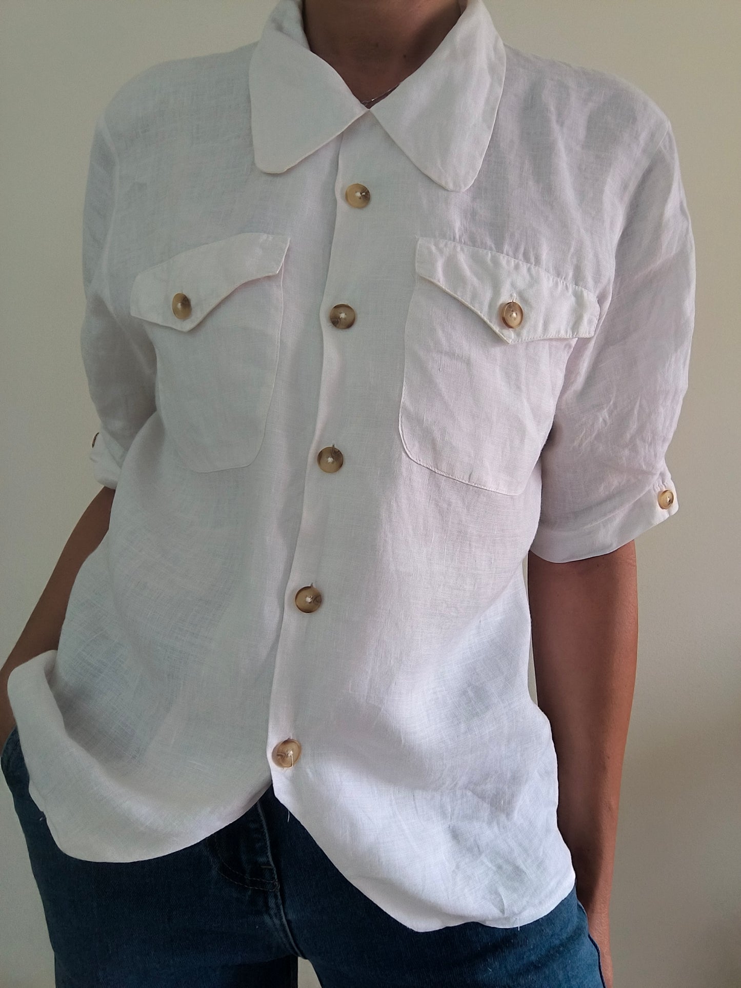 Camicia puro lino irlandese Blarney