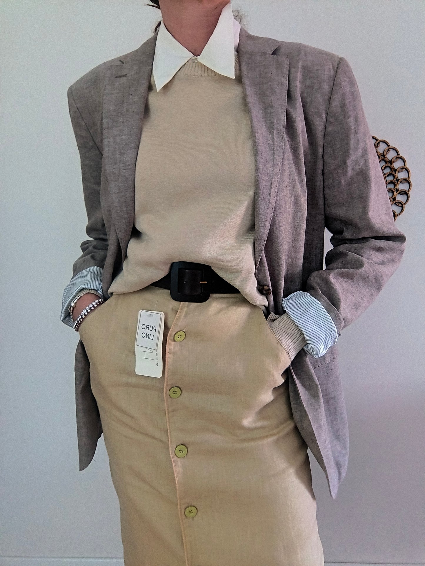 Rumford Venezia blazer unisex cotone e lino