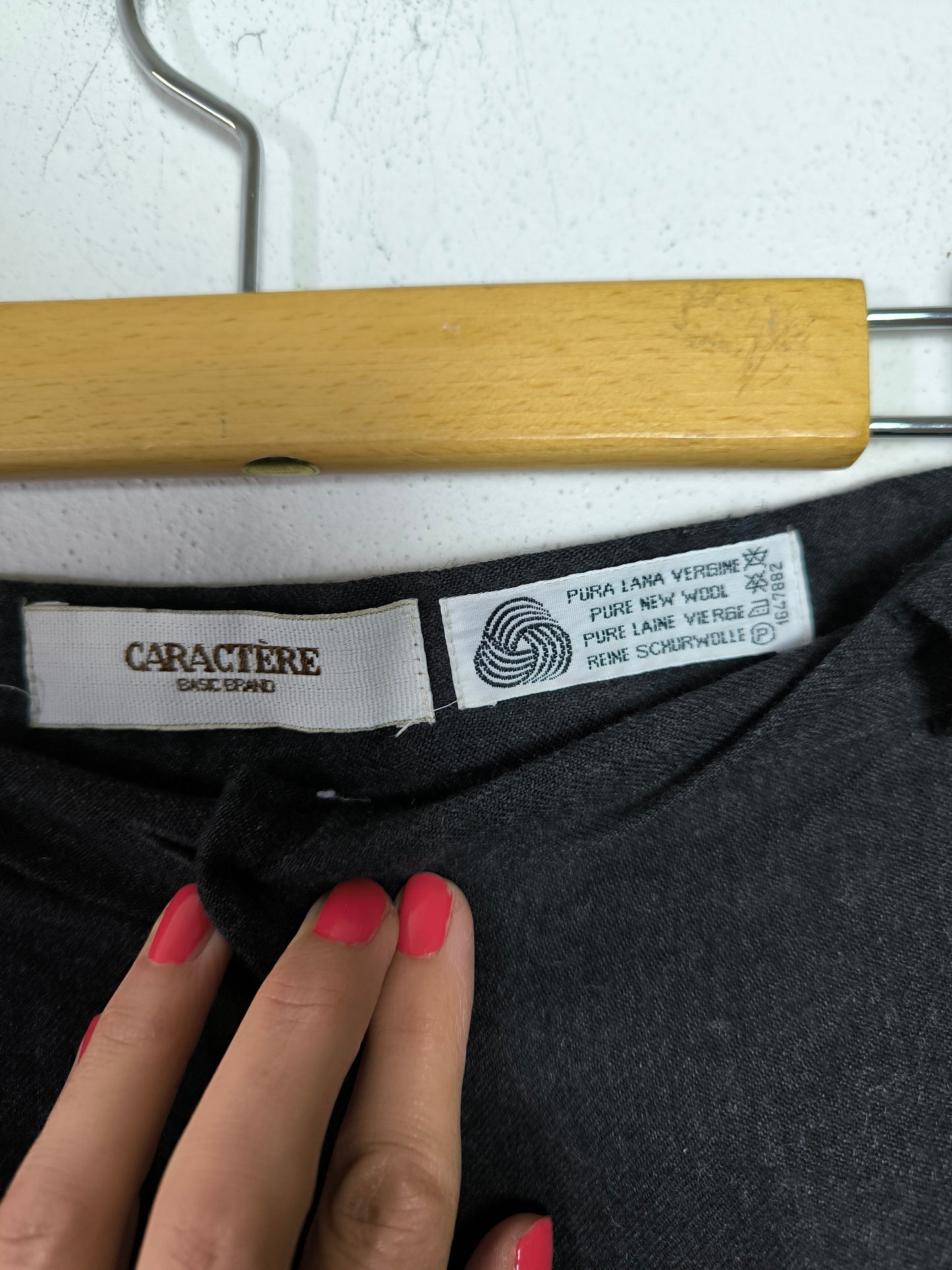 Bermuda Caractère grigio antracite in lana tg M