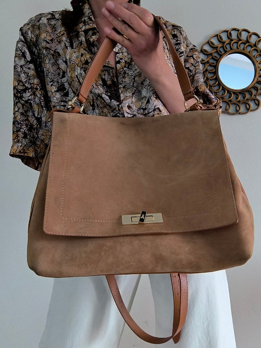 Borsa in suede e pelle Patrizia Pepe