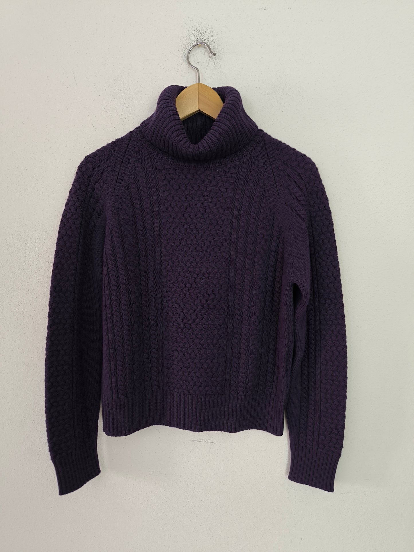Maglione dolcevita pura lana merino tg M