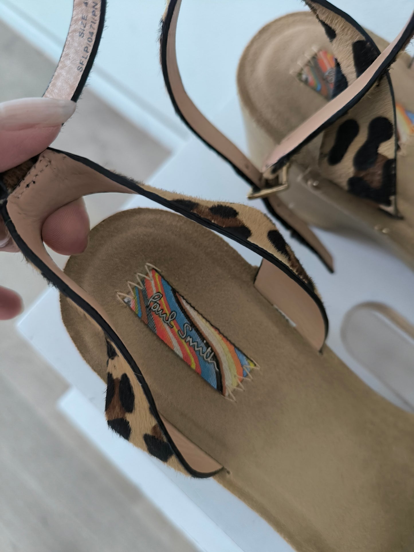 Paul Smith sandalo in legno