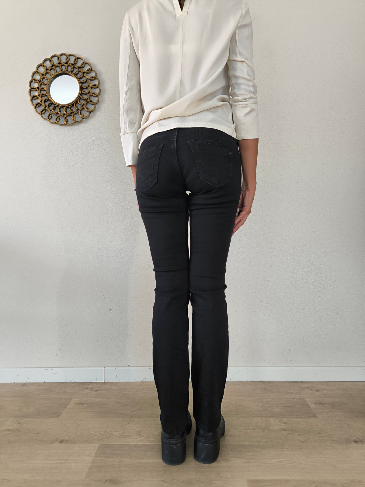 Pantalone in denim Jeans Pepe Jeans London nero Saturn