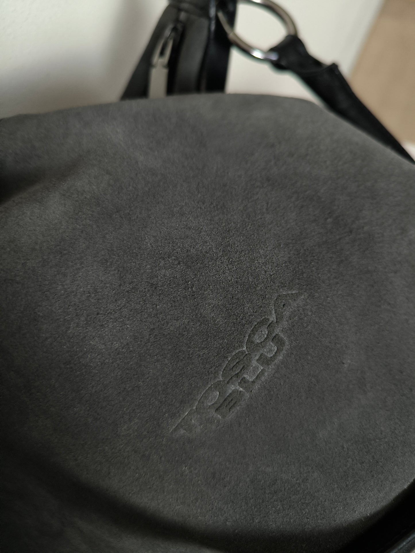 Tosca blu big bag camoscio grigio