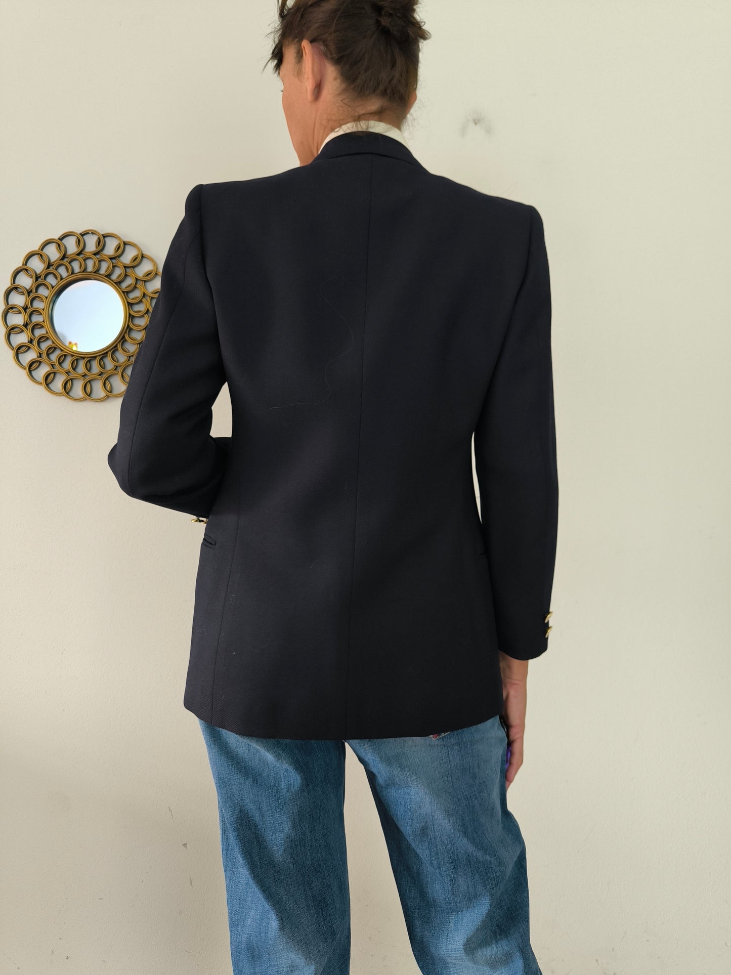 Blazer doppiopetto marina pura lana vergine