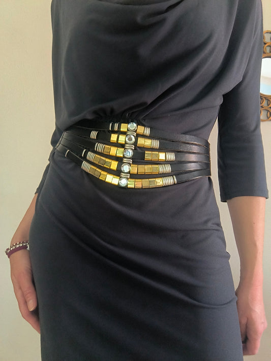 Cintura vintage vera pelle