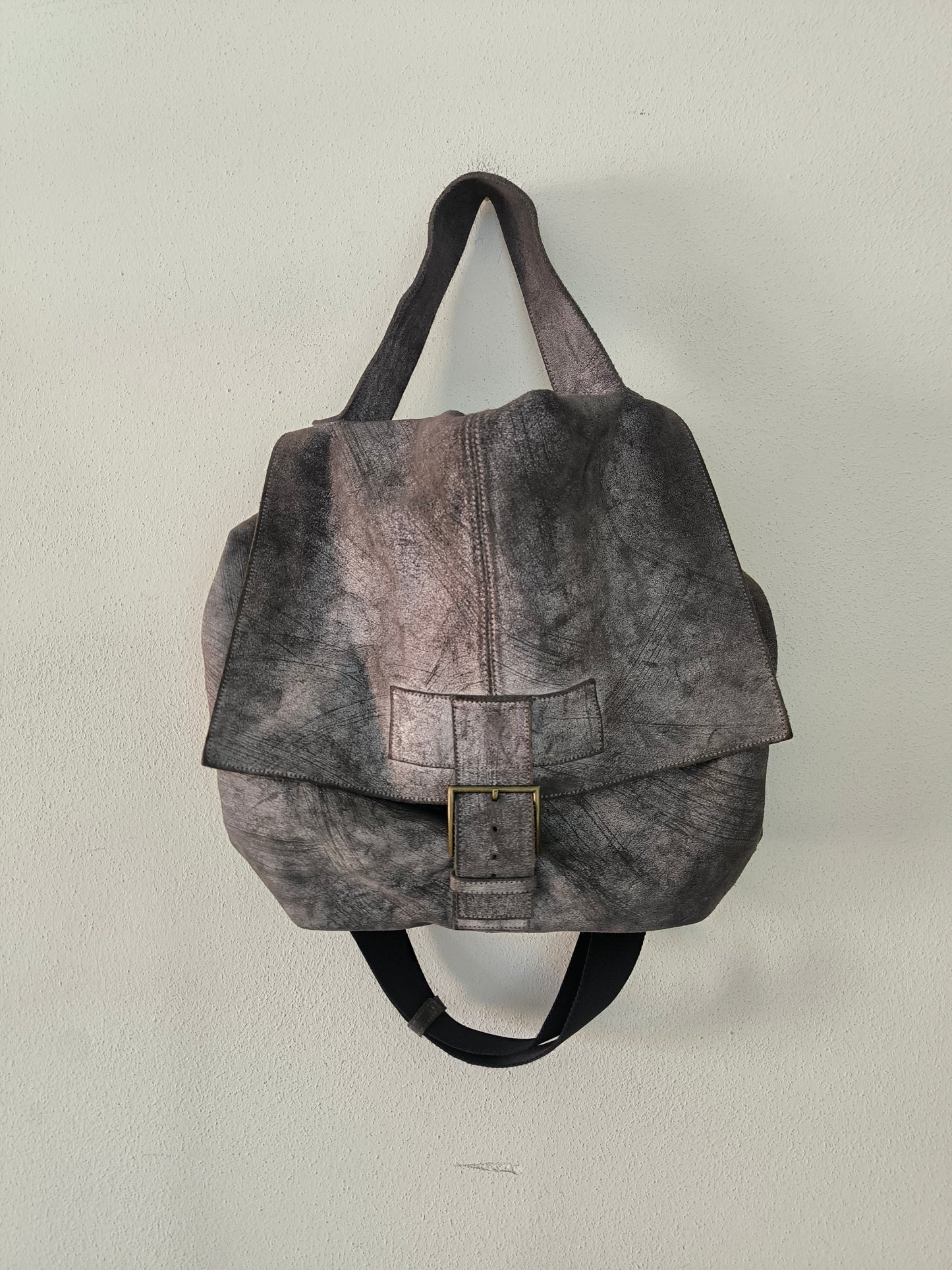 Borsa postina in pelle artigianale PS Red Whale