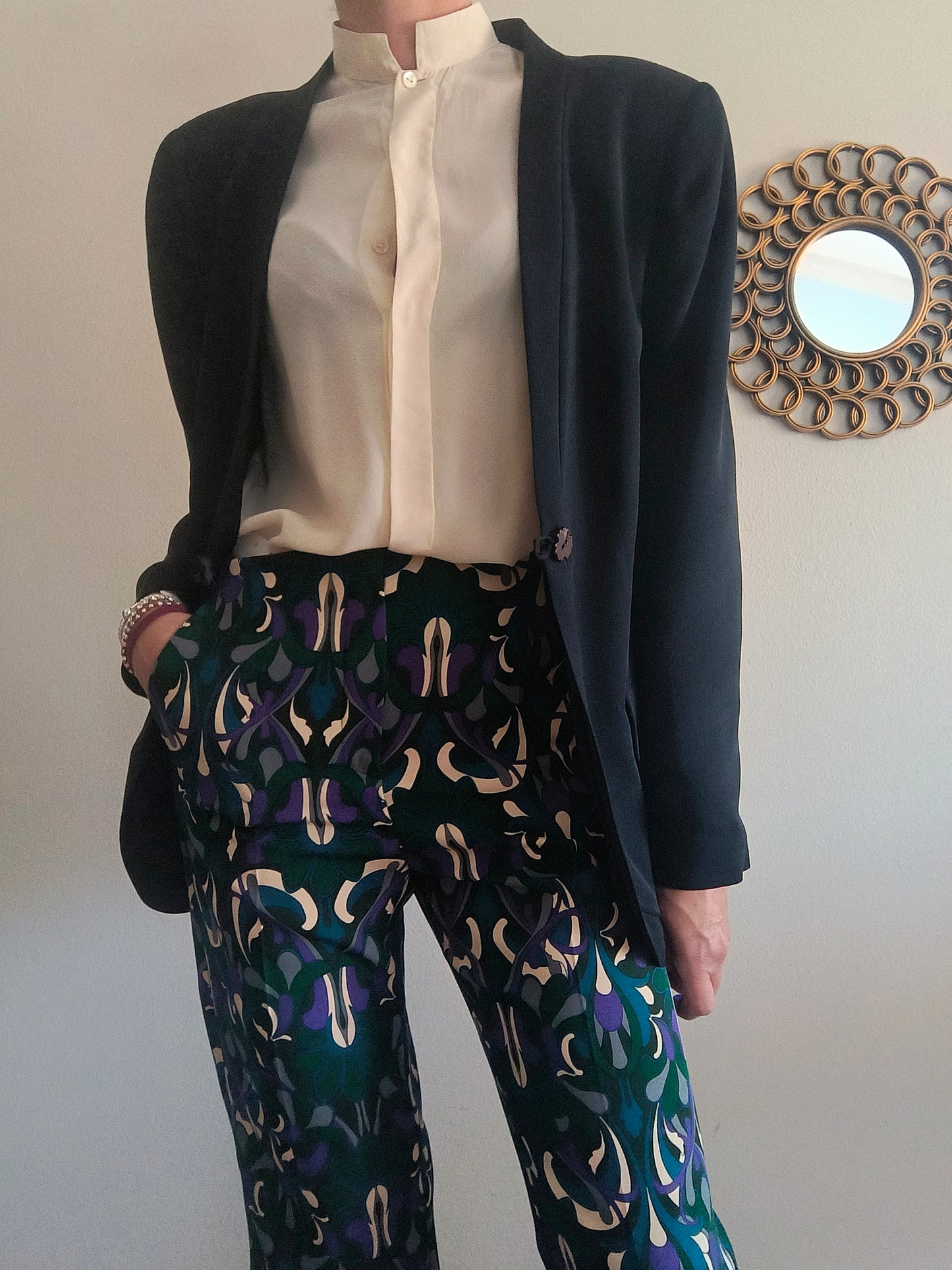 Blazer pura seta Persona Mariella Burani