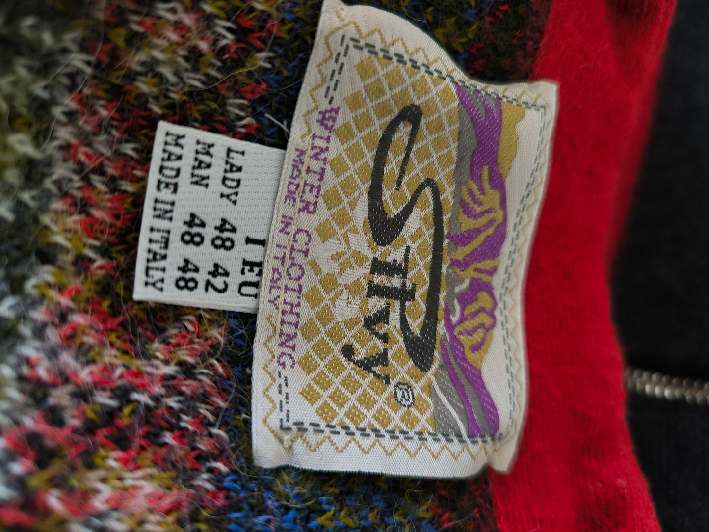 Cardigan vintage in lana alpaca