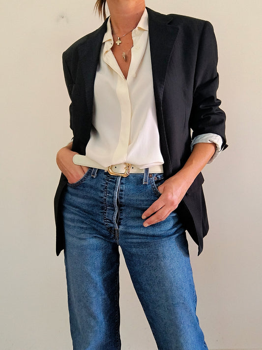 Blazer monopetto Girani Lana pettinata super 120's