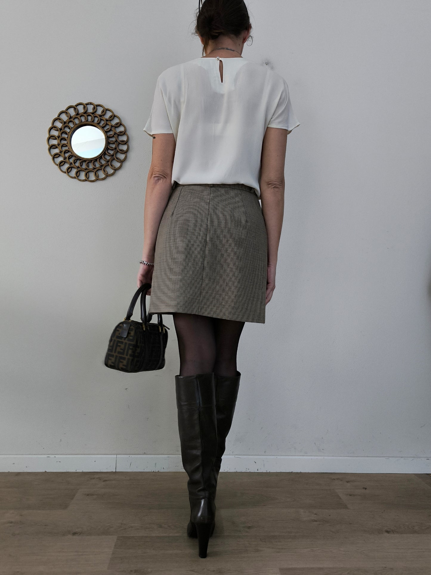 Kookai gonnellina a piccoli quadrettini