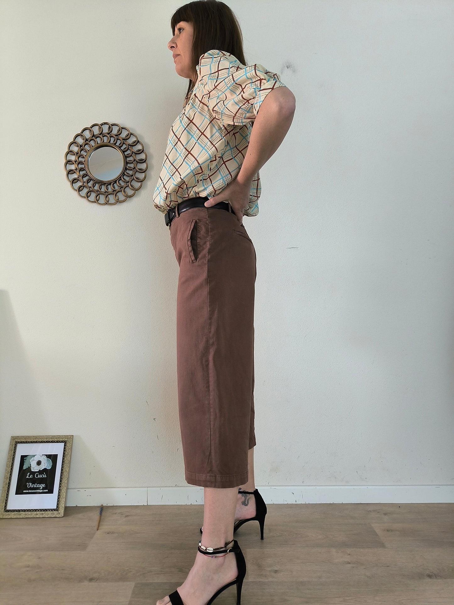 Pantalone palazzo cropped Kaos