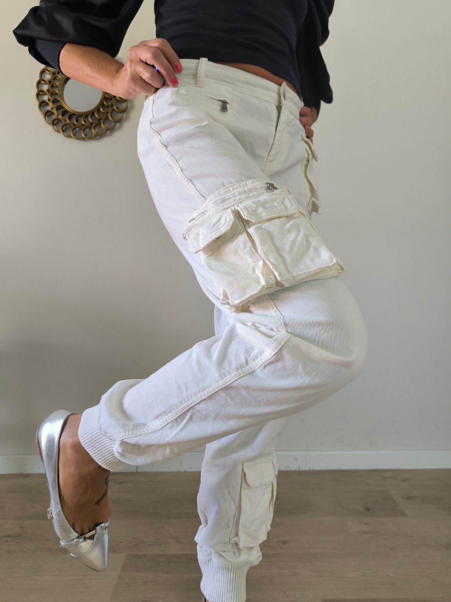Pantalone panna Polo Ralph Lauren in velluto a coste