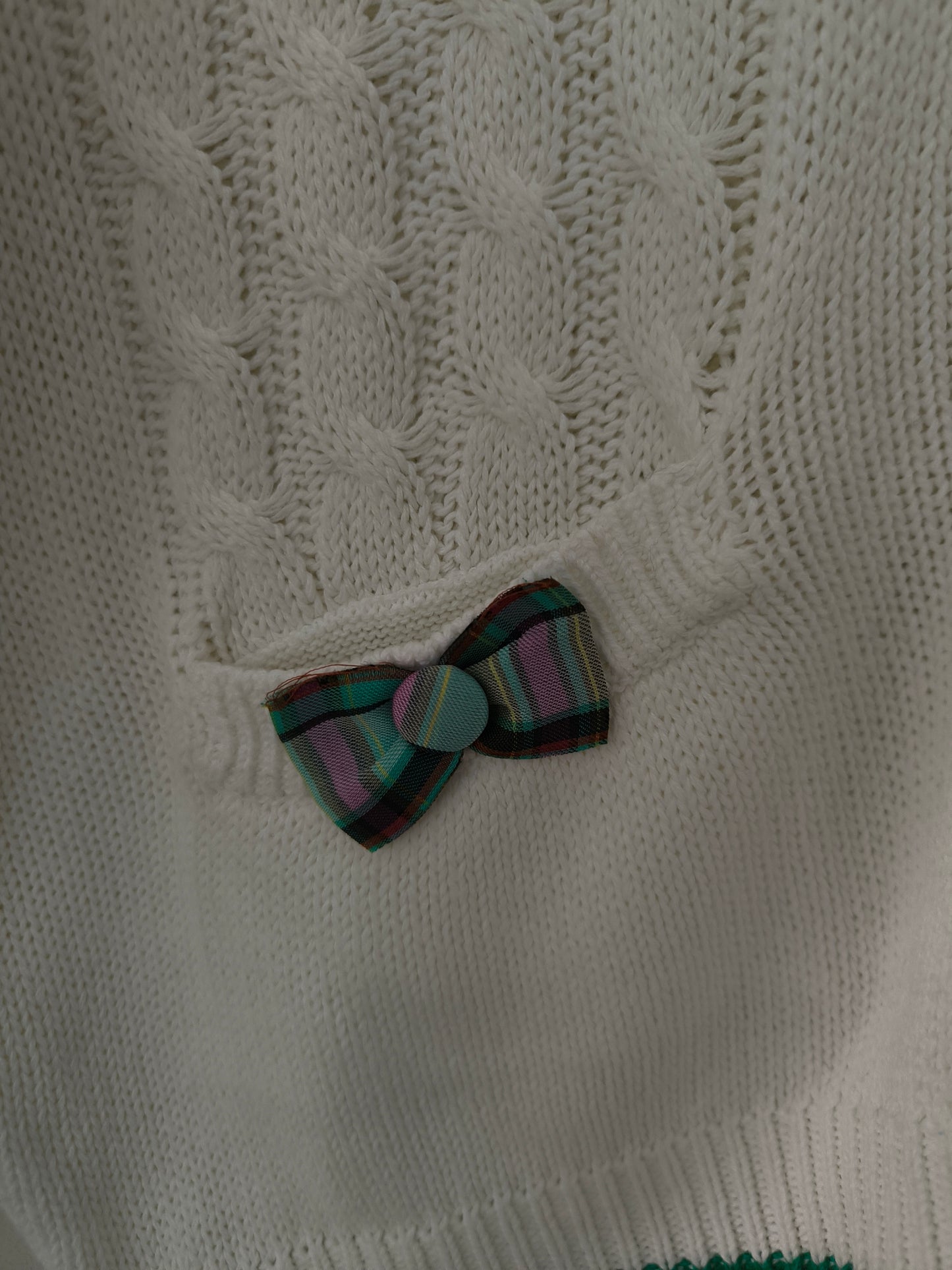 Cardigan cotone bianco